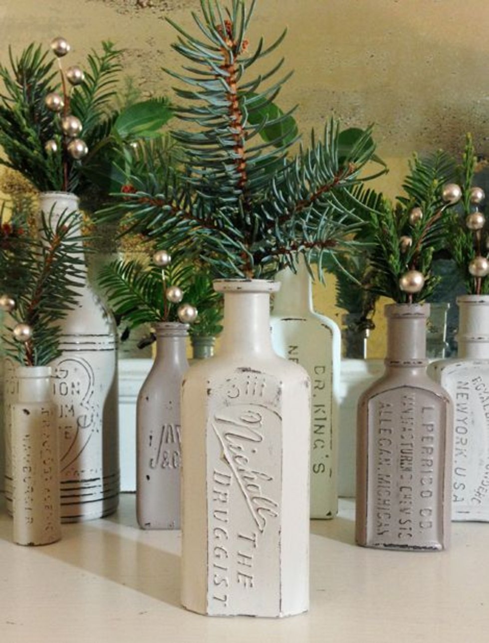 Décoration de bouteille du nouvel an