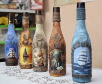 Bouteilles de décoration Options de bricolage