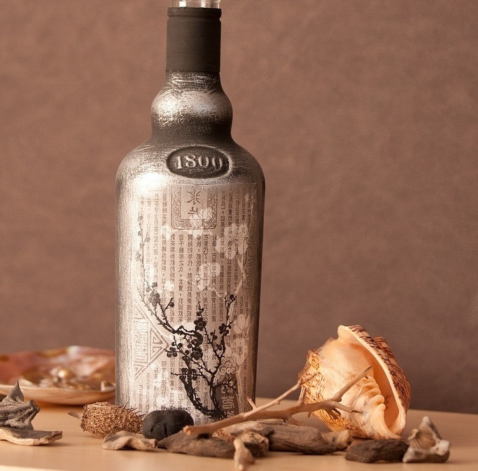 photo de décor de bouteille