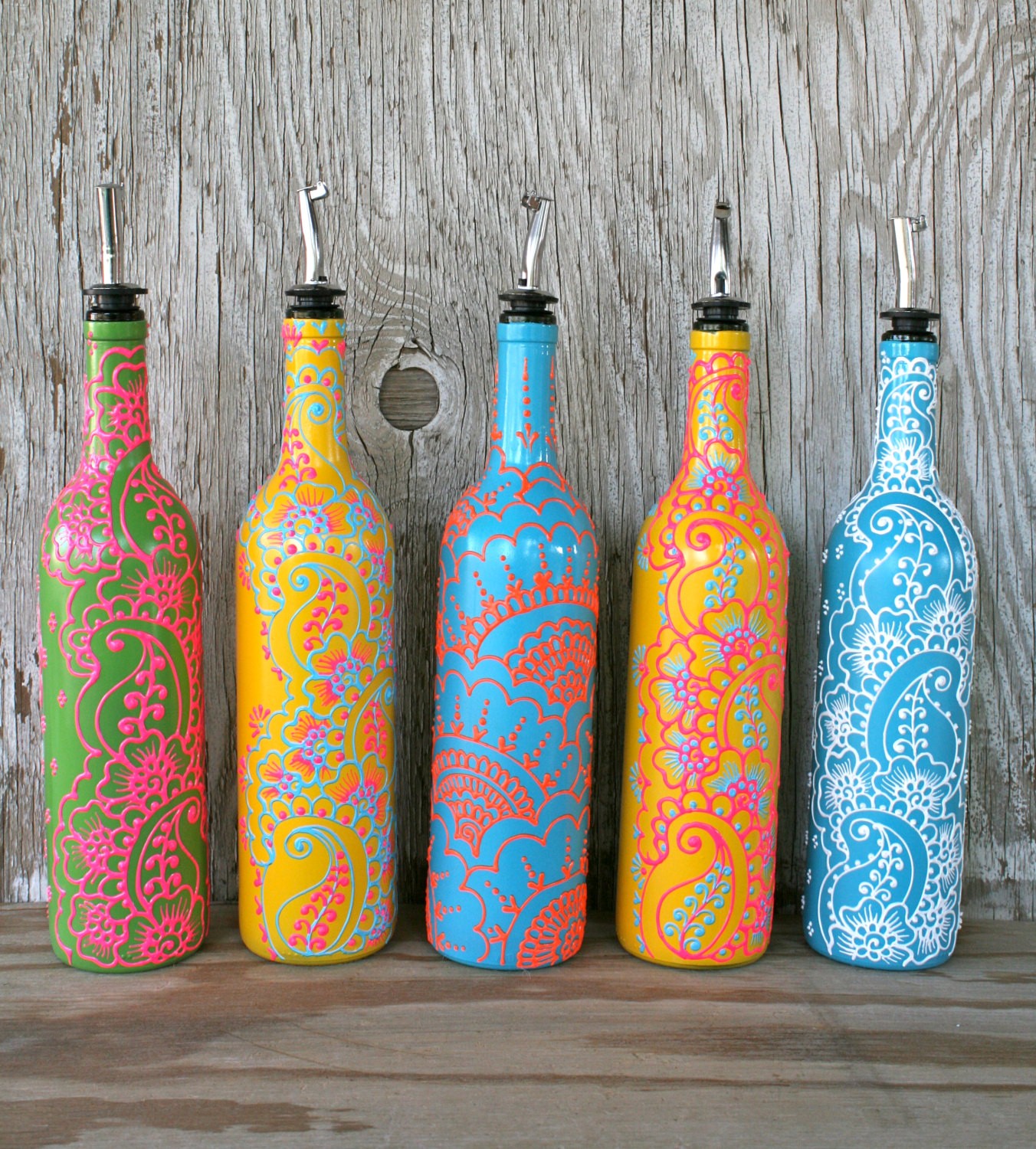 options de décoration de la bouteille