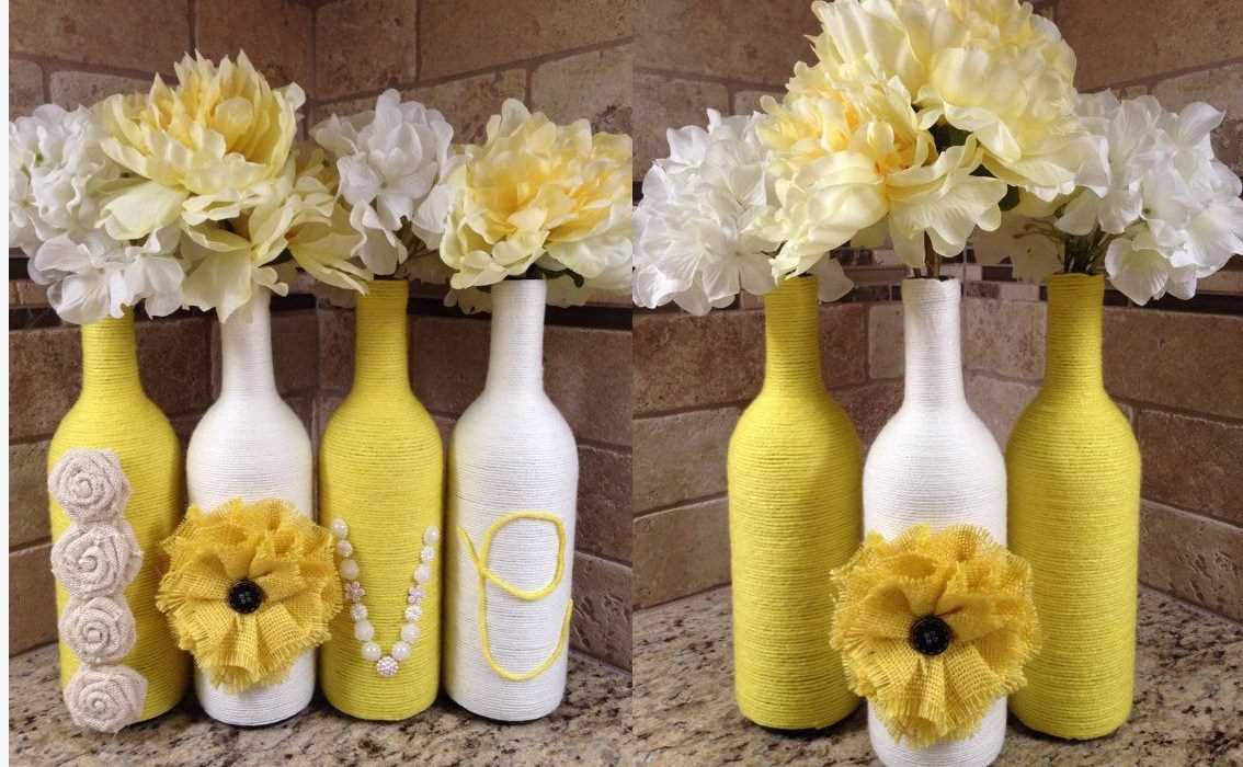 idées de décoration de bouteilles