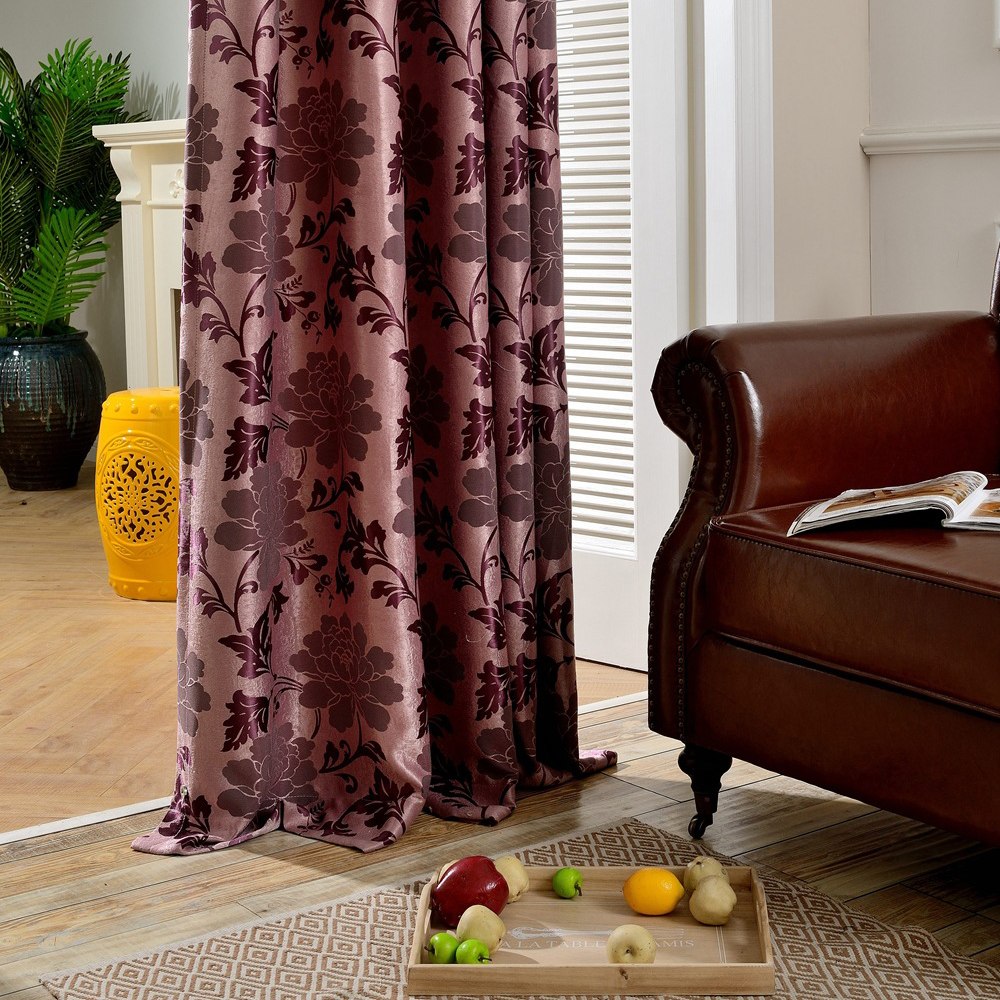rideaux occultants en jacquard