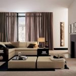 textile marron pour rideaux