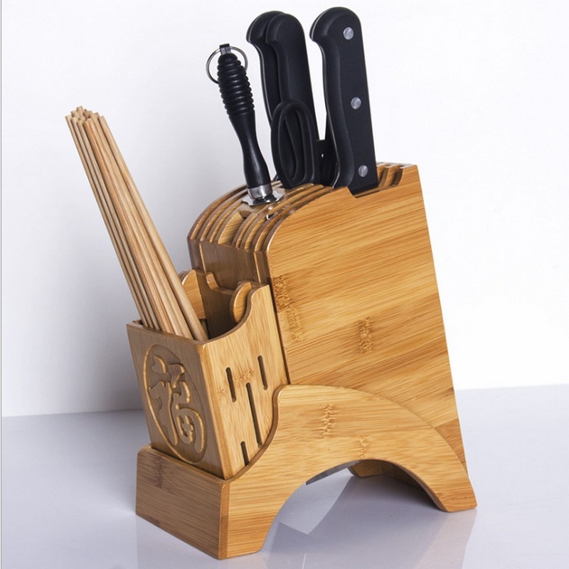 support pour couteaux en bois