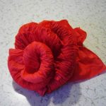 roses de serviettes faire vous meme photo decor