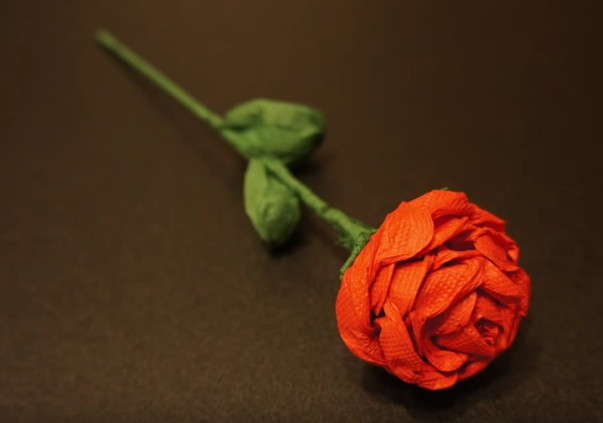 Des roses de serviettes faites-le vous-même