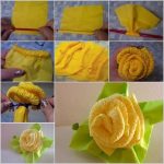 roses de serviettes faire vous-même des options