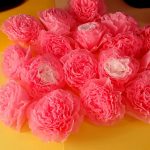 roses des idées de conception de serviettes en papier