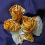 Roses des options de photo de serviettes en papier