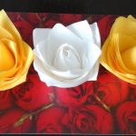 idées de serviettes en papier roses