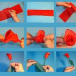 roses des options de serviettes en papier