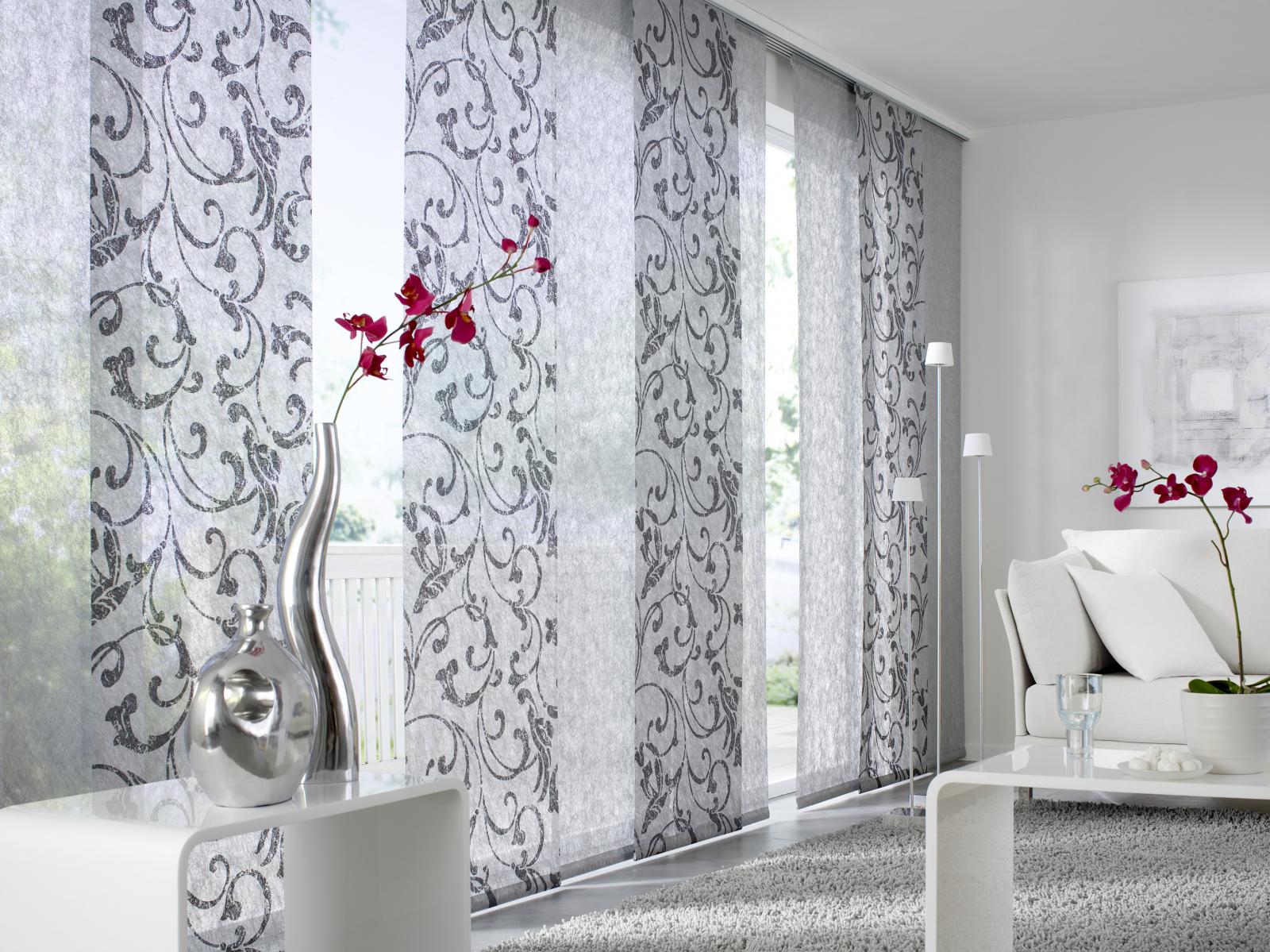 oturma odası için modern perdeler