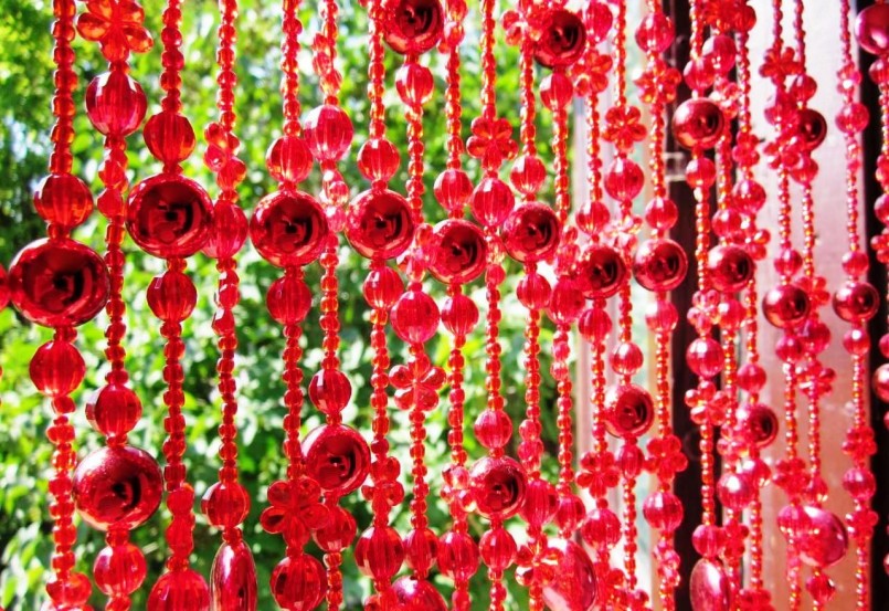 rideaux de perles photo decor