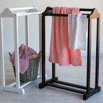 porte-serviettes dans les idées d'intérieur de salle de bains