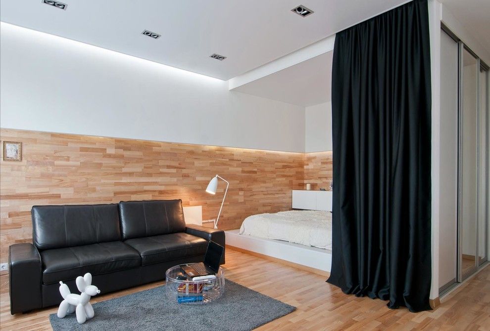interior da foto das cortinas de zoneamento
