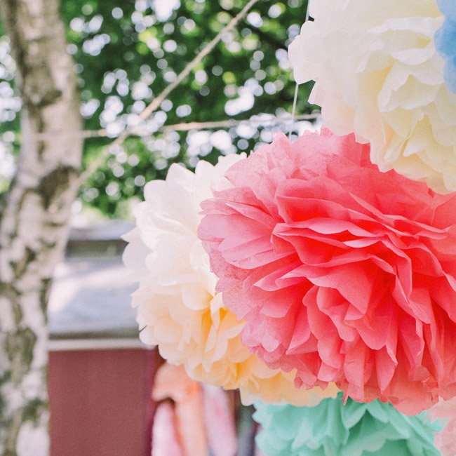 pompons en papier