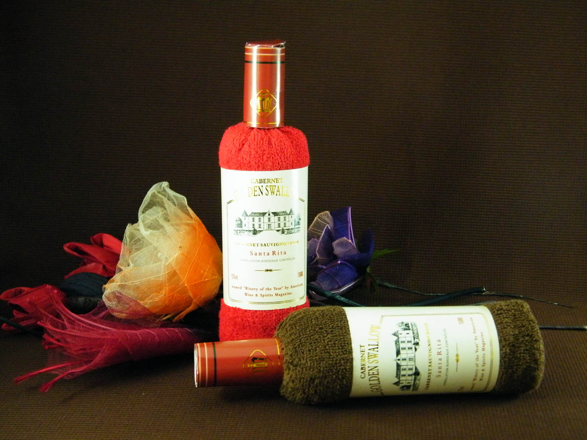 bouteilles de serviettes photo