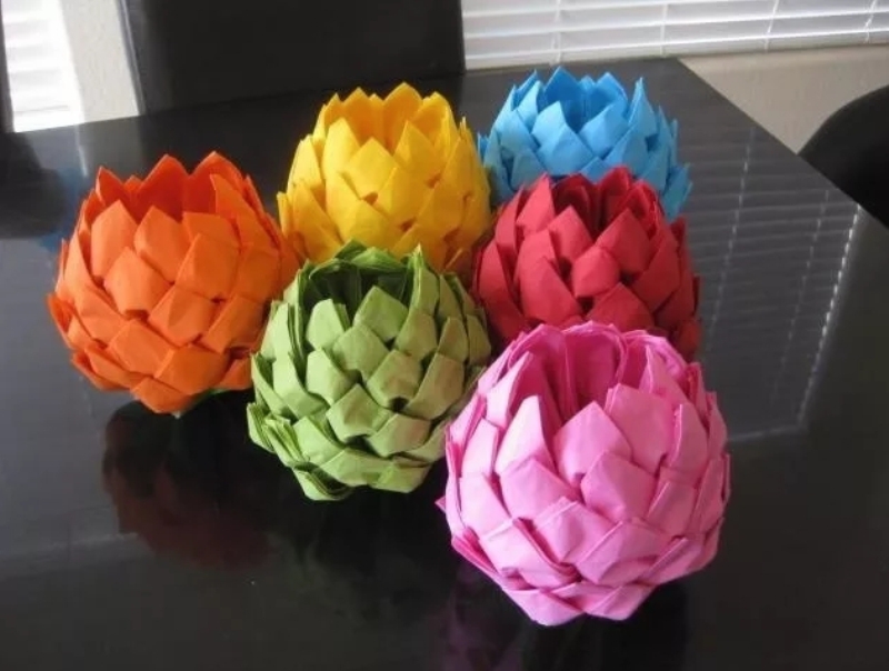 idées de photo de serviette de lotus