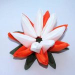 fleur de lotus des idées de photo de serviettes