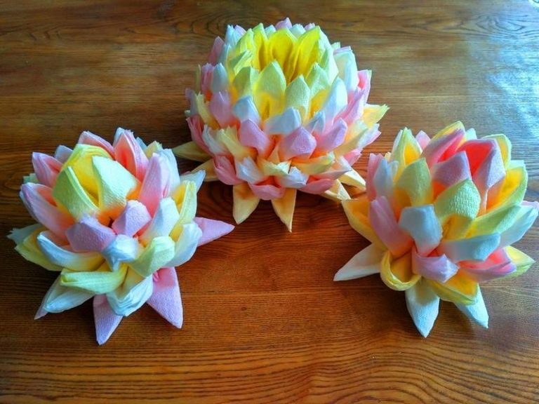 lotus de serviettes photo decoration