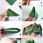 fleur de lotus à partir de serviettes étape par étape