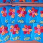 fleurs en serviette en papier