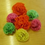 fleurs de serviettes en papier photo