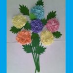 fleurs de serviette en papier