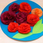 fleurs de serviettes en papier faites-le vous-même photo