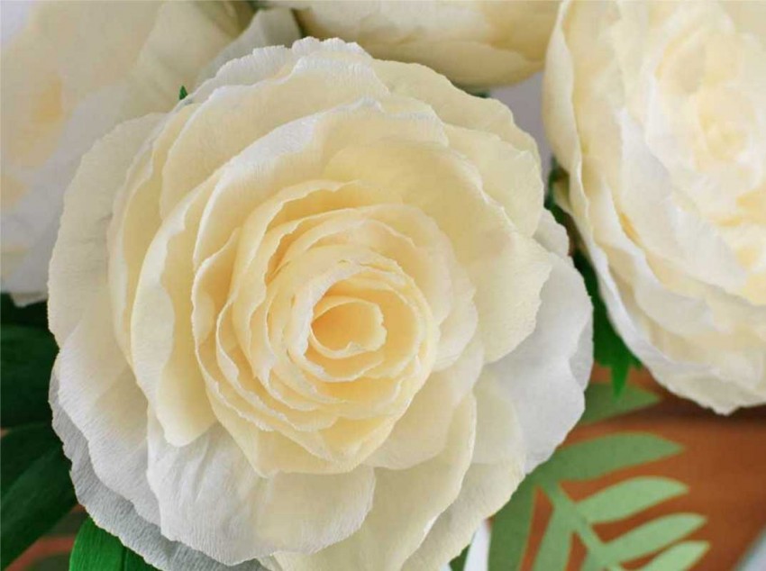 fleurs de serviettes en papier faites-le vous-même photo design