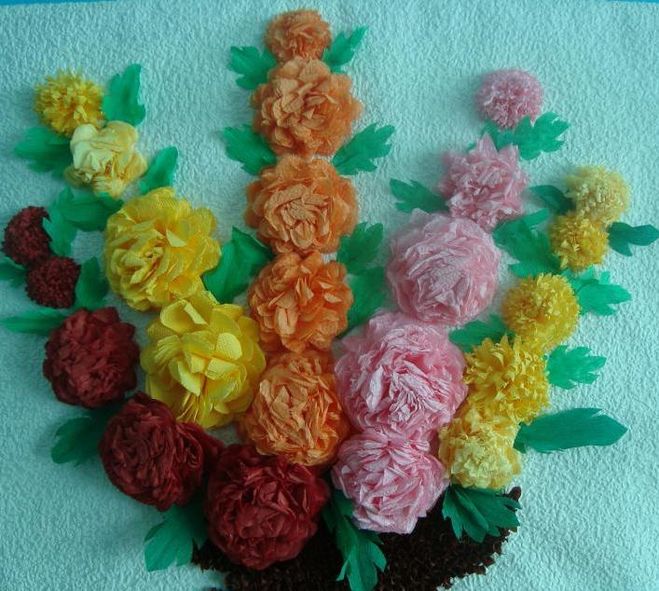 idées de conception de fleurs de serviette en papier
