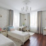 Parquet dans la chambre pour deux enfants