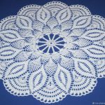 serviette de filet au crochet