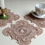 serviette de filet au crochet petit