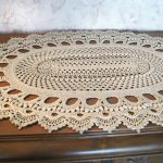 serviette ovale au crochet