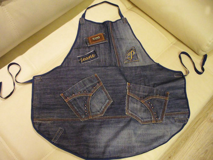 tablier de jeans