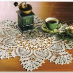 serviette de filet au crochet