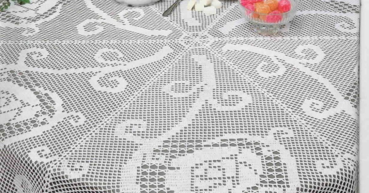 serviette de filet au crochet