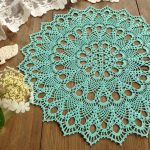 idées de décoration de serviettes en satin au crochet