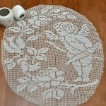 idées de serviette de filet au crochet