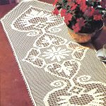 idées de conception de serviette de filet au crochet