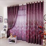 Rideaux et tulle violets - un accent brillant pour une pièce lumineuse