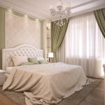 Tulle bianco all'interno della camera da letto