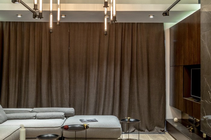 rideaux dans le salon