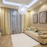 Ghế sofa thẳng trong phòng khách theo phong cách hiện đại.