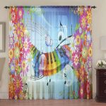 Tulle arc-en-ciel pour enfants avec motif de couleur
