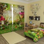 Conception de chambre d'enfants avec cadre photo