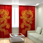 Rideaux photo de style chinois