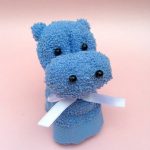 serviette jouets hippo