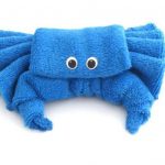 serviette jouets crabe